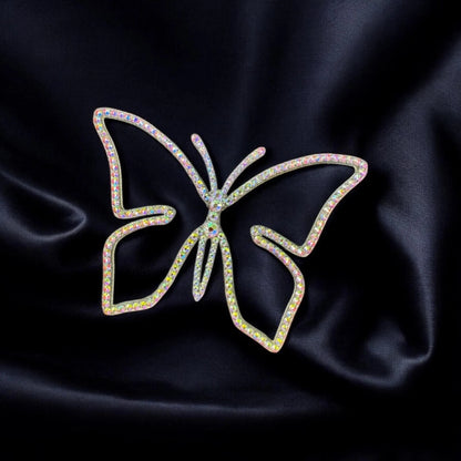 Butterfly Rhinestone Decor Magnet Rainbow