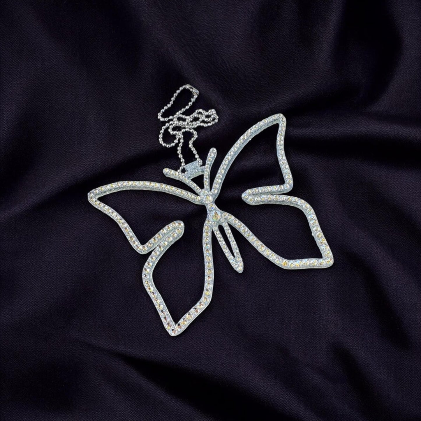 Butterfly Rhinestone Decor Pendant