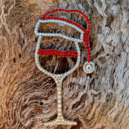 Christmas Glass Rhinestone Decor Magnet