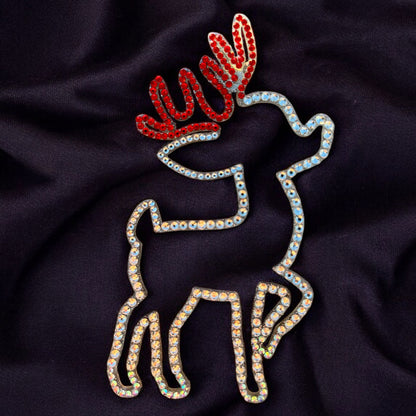 Christmas Little Deer Rhinestone Decor Magnet