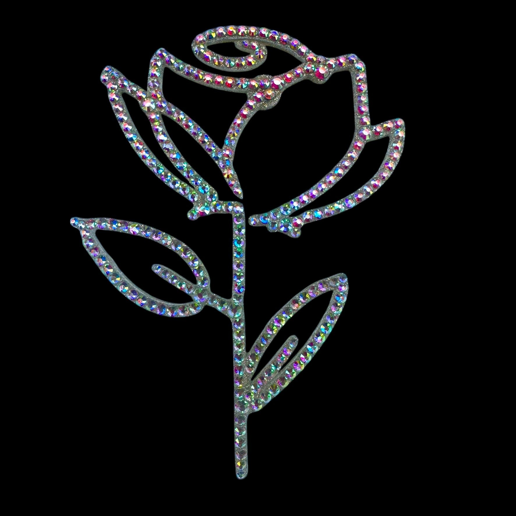 Rose interior decor rhinestone magnet Rainbow
