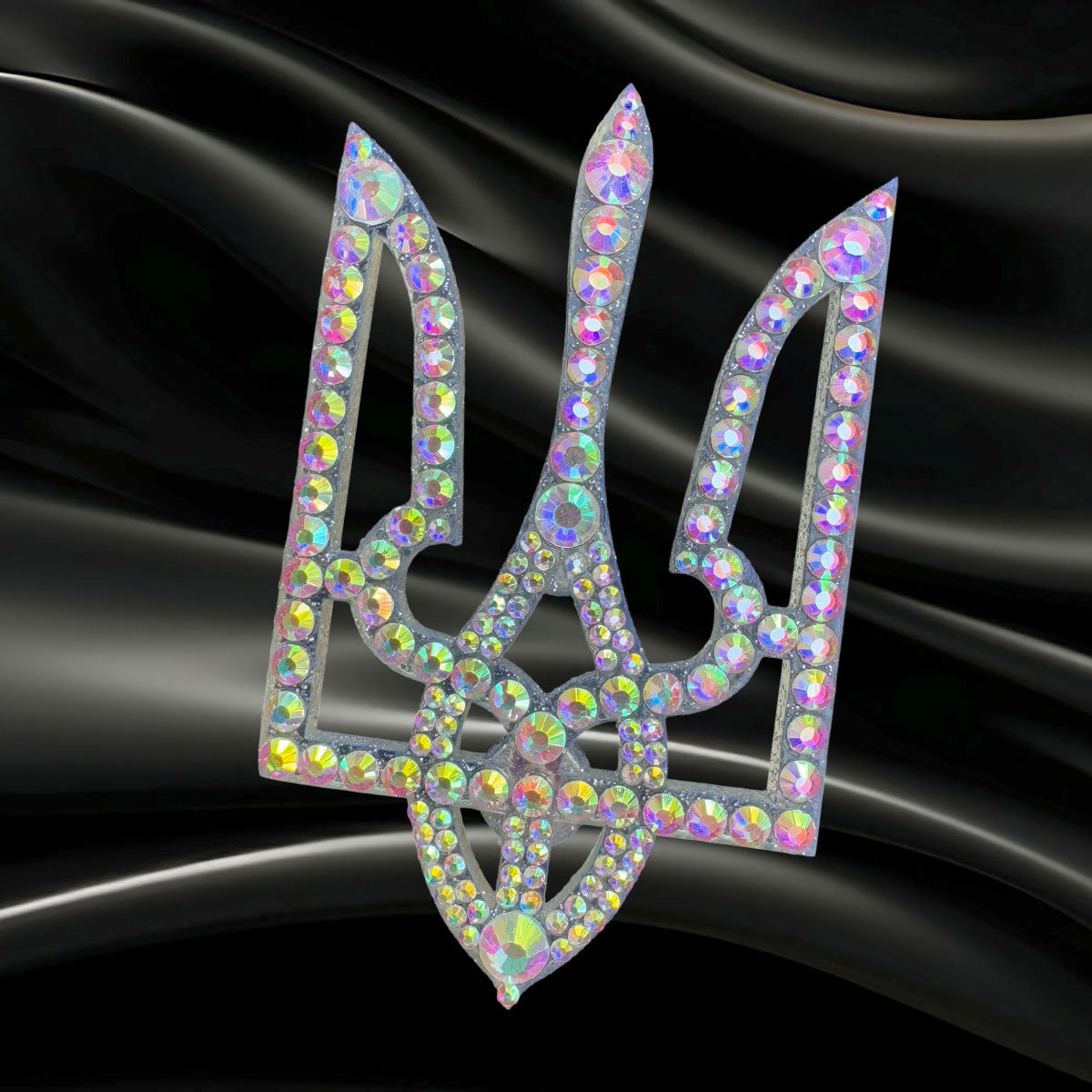 Trident UA interior decor rhinestone magnet Rainbow