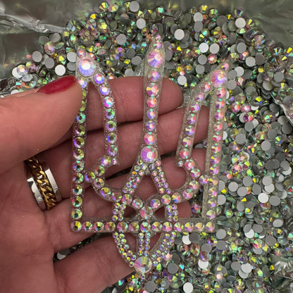 Trident UA interior decor rhinestone magnet Rainbow